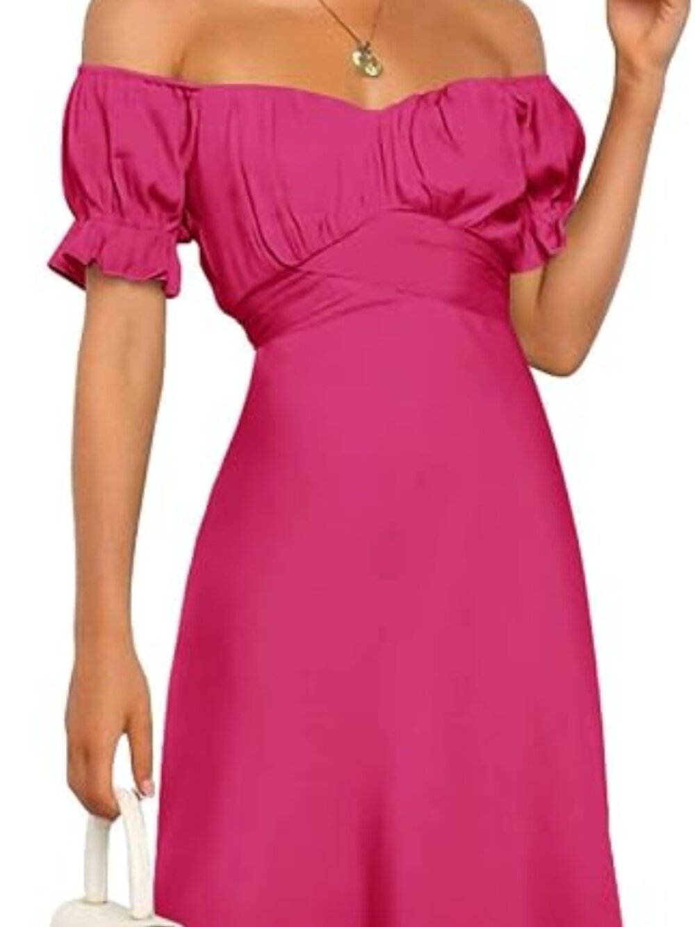 Amazon Satin Summer Cocktail Dress - Size Small